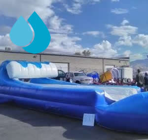 Blue Wave Double Lane Slip n Slide
